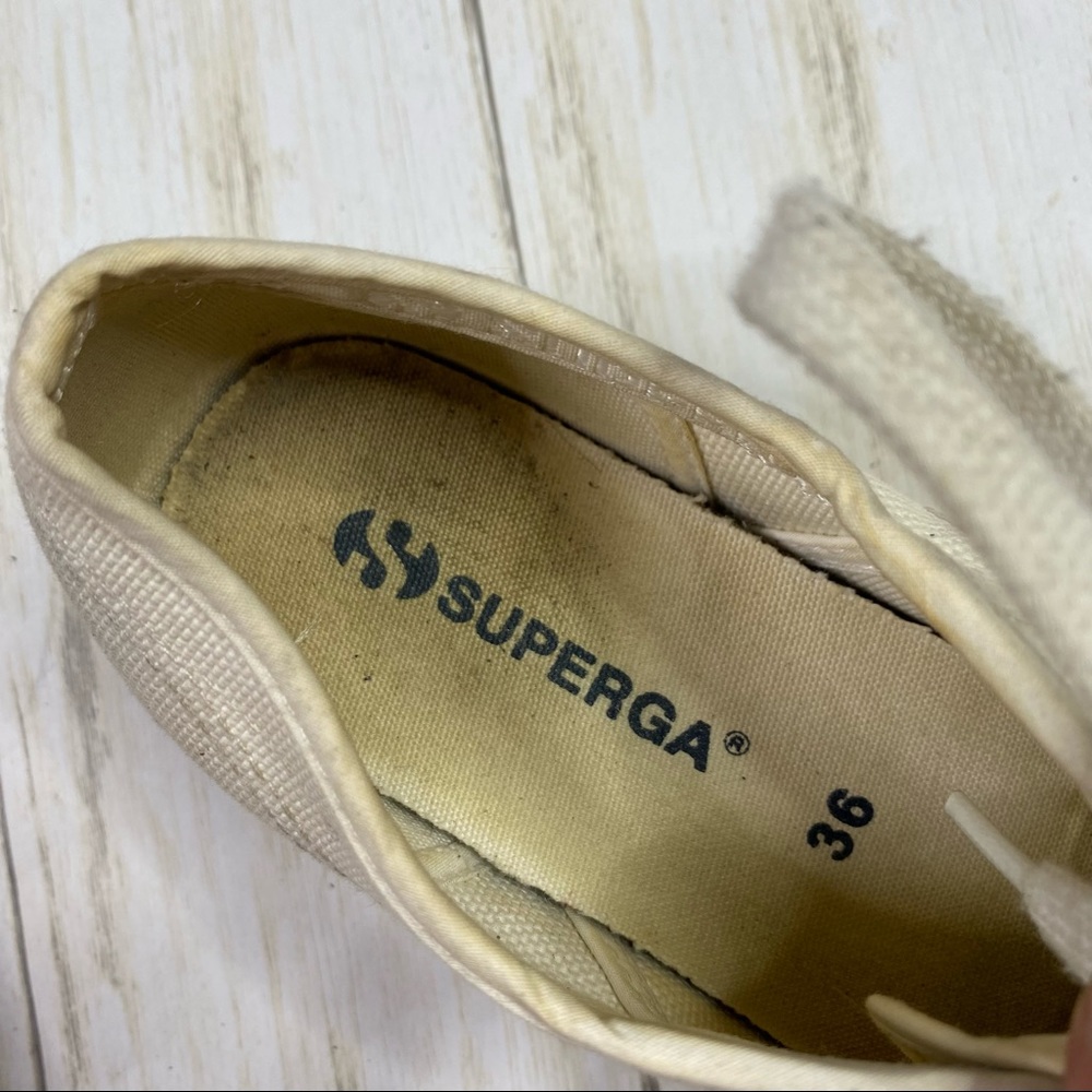 Superga White Espadrille Sneakers - Picture 8 of 11